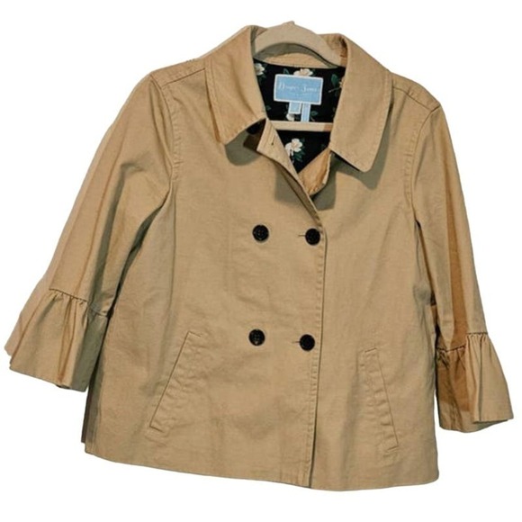 Draper James Khaki Casual Utility Jacket Magnolia‎ Size 8 - Picture 1 of 7